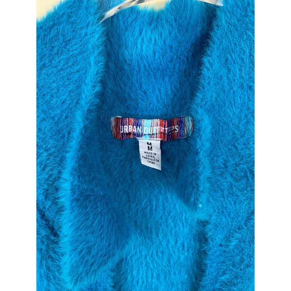 UO Joy Fuzzy Collared Mini Dress Size Medium NWOT Urban Outfitters - Picture 5 of 6